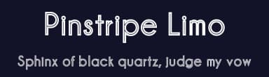 Pinstripe Limo by Lauren Thompson — Sans Serif Font — thumbnail 2