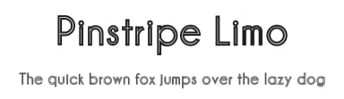 Pinstripe Limo by Lauren Thompson — Sans Serif Font — thumbnail 1