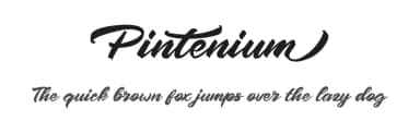 Pintenium by FHFont — Script Handwritten Font — thumbnail 1