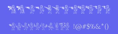 Pip Boy Weapons Dingbats by Skulls — Dingbats Font — thumbnail 3
