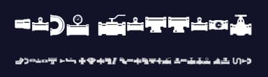 Pipe Fitting by Woodcutter — Dingbats Font — thumbnail 2