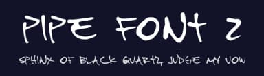 Pipe Font 2 by Felipe AF — Script Handwritten Font — thumbnail 2