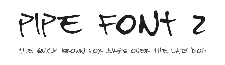 Pipe Font 2 by Felipe AF — Script Handwritten Font