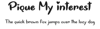 Pique My Interest by Misti's Fonts — Script Handwritten Font — thumbnail 1