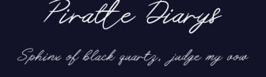 Piratte Diarys by Eko Mulyani — Script Handwritten Font — thumbnail 2