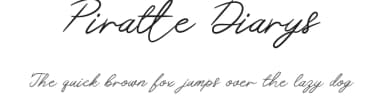 Piratte Diarys by Eko Mulyani — Script Handwritten Font — thumbnail 1