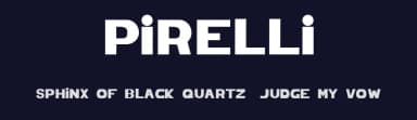 Pirelli by madmanyoni — Sans Serif Font — thumbnail 2