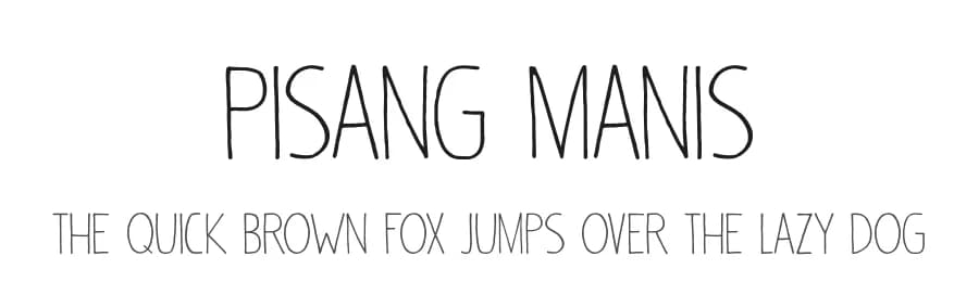 Pisang Manis by Hanoded — Script Handwritten Font