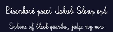 Písankové psací Jakub Sloup opt by Jakub Sloup — Script Handwritten Font — thumbnail 2