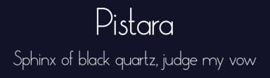 Pistara by skomii — Sans Serif Font — thumbnail 2