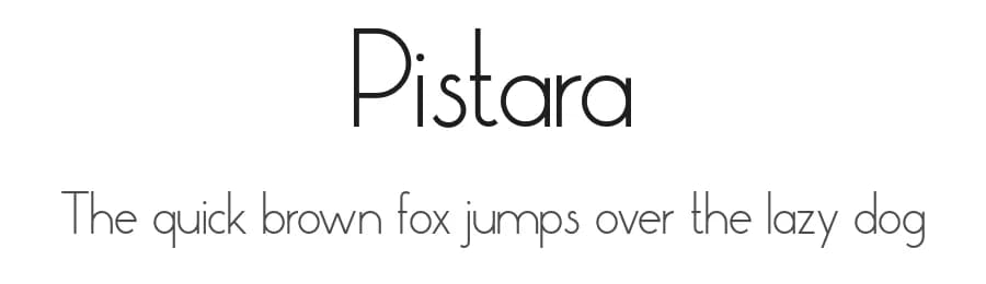 Pistara by skomii — Sans Serif Font