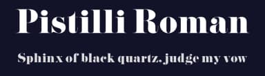 Pistilli Roman by ClaudeP — Serif Font — thumbnail 2
