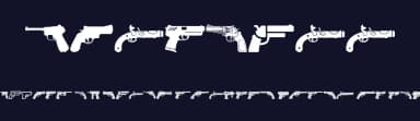 Pistolas by Woodcutter — Dingbats Font — thumbnail 2