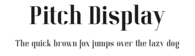 Pitch Display by Kate Wiliwinska — Serif Font — thumbnail 1