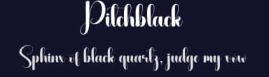 Pitchblack by Andi Moz — Script Handwritten Font — thumbnail 2