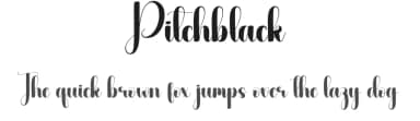 Pitchblack by Andi Moz — Script Handwritten Font — thumbnail 1