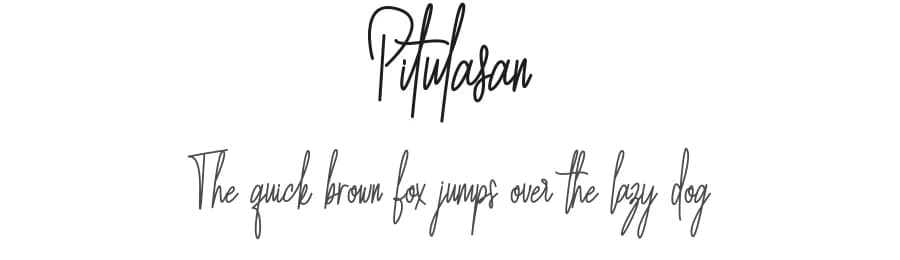 Pitulasan by Ishmael Studio — Script Handwritten Font — preview 1