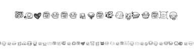 Pixopop Monstalove by pixopop — Dingbats Font — thumbnail 1