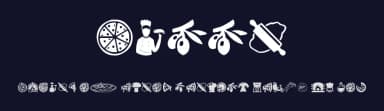 Pizza by Woodcutter — Dingbats Font — thumbnail 2