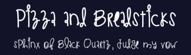 Pizza And Breadsticks by Des Gomez — Script Handwritten Font — thumbnail 2