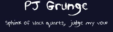 PJ Grunge by Perry Johnson — Script Handwritten Font — thumbnail 2