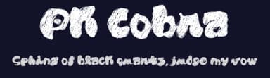 Pk Cobra by paintblack — Script Handwritten Font — thumbnail 2