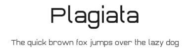 Plagiata by Dag@bert — Sans Serif Font — thumbnail 1