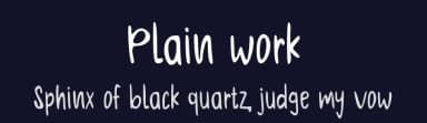 Plain work by Supersemar Letter — Script Handwritten Font — thumbnail 2