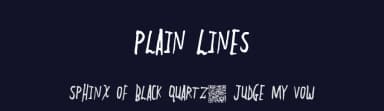 Plain Lines by Xerographer Fonts — Script Handwritten Font — thumbnail 2