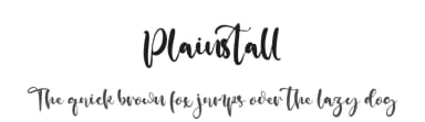 Plainstall by Vztype Studio — Script Handwritten Font — thumbnail 1