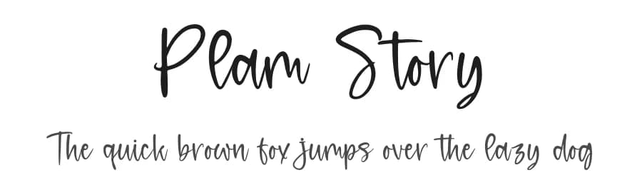 Plam Story by Letterena Studios — Script Handwritten Font