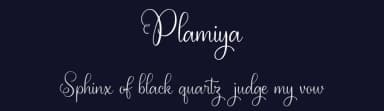 Plamiya by Vunira Design — Script Handwritten Font — thumbnail 2