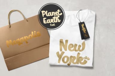 Planet Earth Font by Pasha Larin — Script Handwritten Font — thumbnail 3