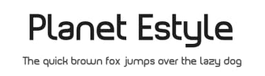 Planet Estyle by Planet — Sans Serif Font — thumbnail 1
