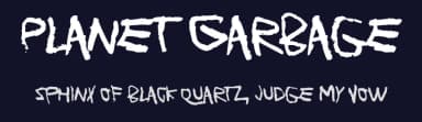 Planet Garbage by Juha Korhonen — Script Handwritten Font — thumbnail 2