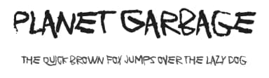 Planet Garbage by Juha Korhonen — Script Handwritten Font — thumbnail 1
