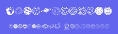 Planets by Woodcutter — Dingbats Font — thumbnail 3