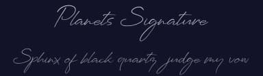 Planets Signature by AminMario — Script Handwritten Font — thumbnail 2