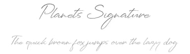 Planets Signature by AminMario — Script Handwritten Font — thumbnail 1