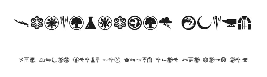 Planewalker Dings by Pixel Sagas — Dingbats Font