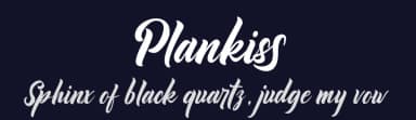 Plankiss by Fontherapy — Script Handwritten Font — thumbnail 2