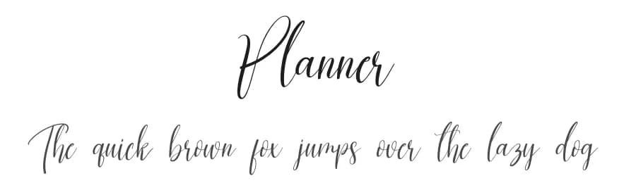 Planner by Scratchones — Script Handwritten Font