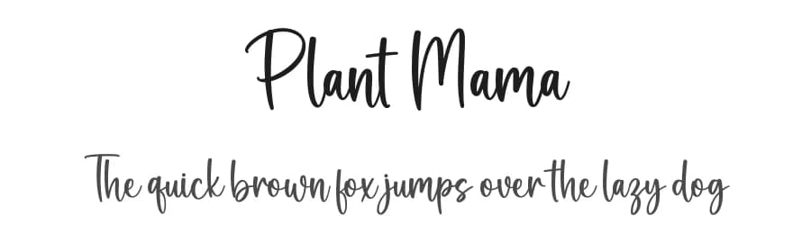 Plant Mama by Graphix Line Studio — Script Handwritten Font
