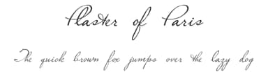 Plaster of Paris by Intellecta Design — Script Handwritten Font — thumbnail 1