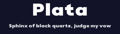 Plata by 4RM Font — Sans Serif Font — thumbnail 2