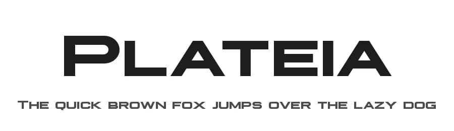 Plateia by Steve Gardner — Sans Serif Font