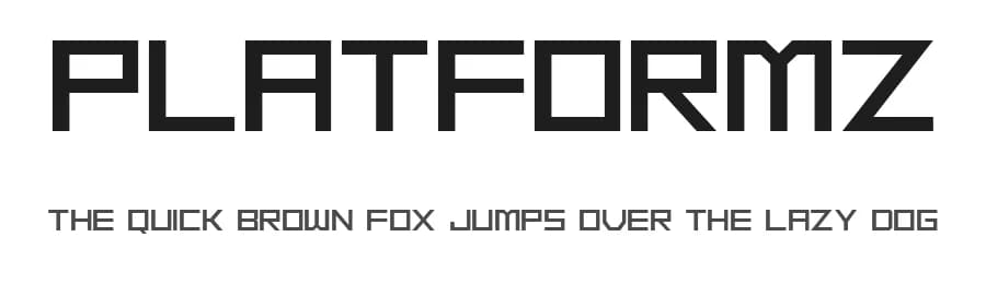 Platformz by Vladimir Nikolic — Sans Serif Font