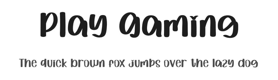Play Gaming by Inermedia Studio — Script Handwritten Font