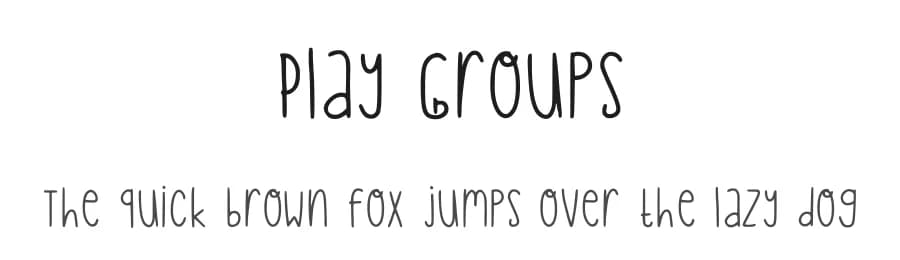 Play Groups by Aisyah — Script Handwritten Font