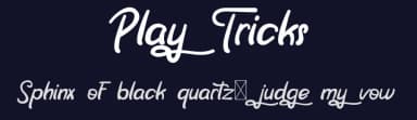 Play Tricks by RaisProject — Script Handwritten Font — thumbnail 2